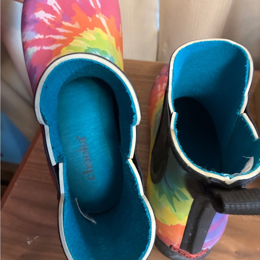 Chooka Women’s Rain Boot Chelsea Tie dye Swirl size 9 - Picture 6 of 7